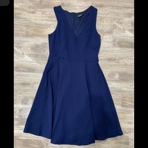 Navy blue skater dress